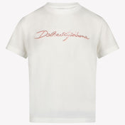 Dolce & Gabbana Kinder Meisjes T-Shirt In Wit