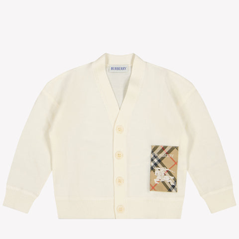 Burberry ROMIE Baby Jongens Vest In Off White