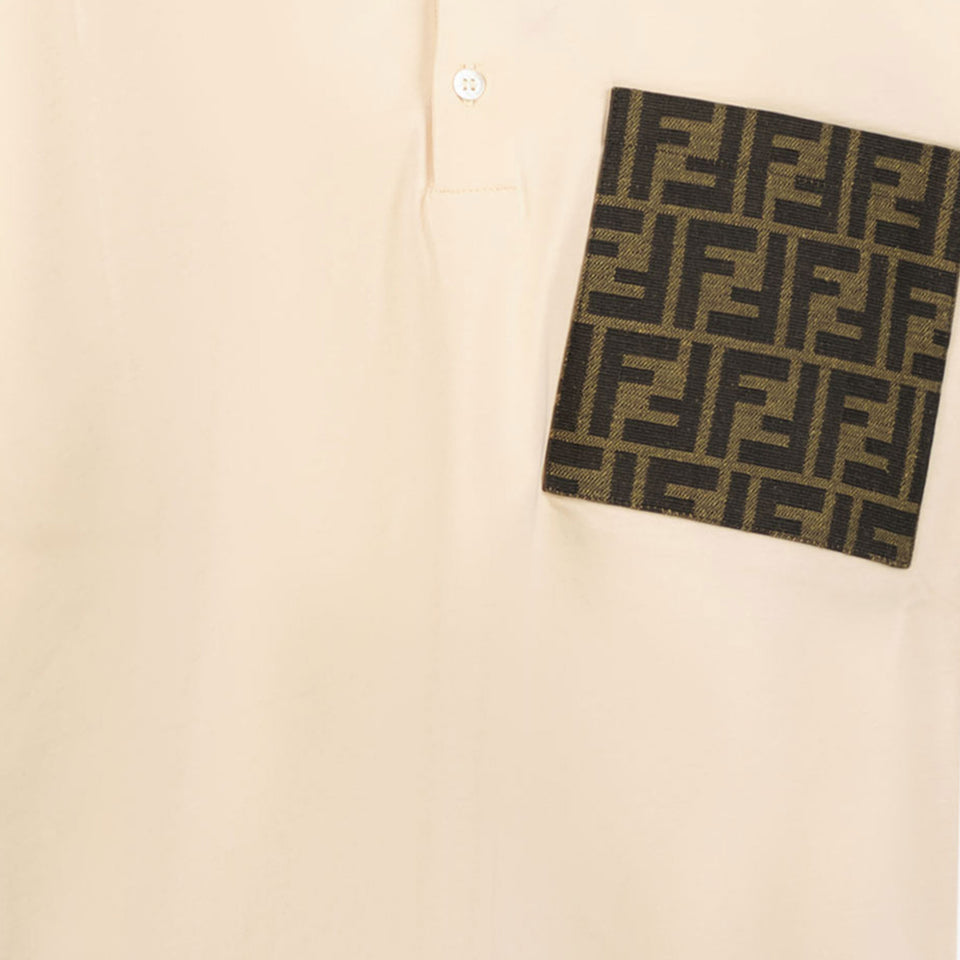 Fendi Kinder Jongens Polo In Beige