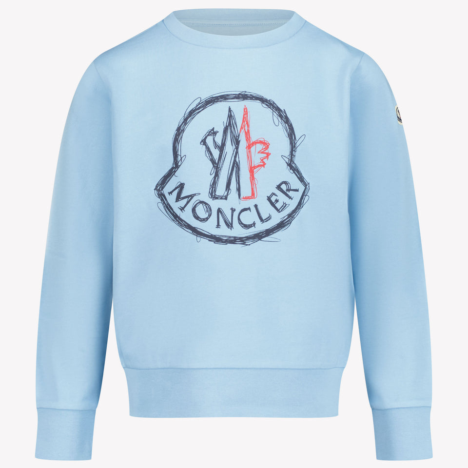 Moncler Kids Boys Sweater in Light Blue