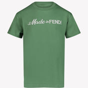 Fendi Kinder Unisex T-shirt Groen