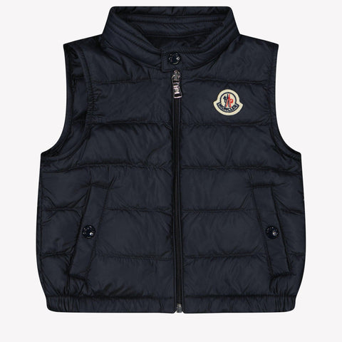 Moncler New Amaury Baby Boys Bodywarmer  Navy