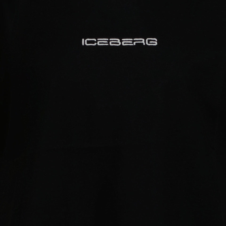 Iceberg Kinder Jongens T-shirt Zwart