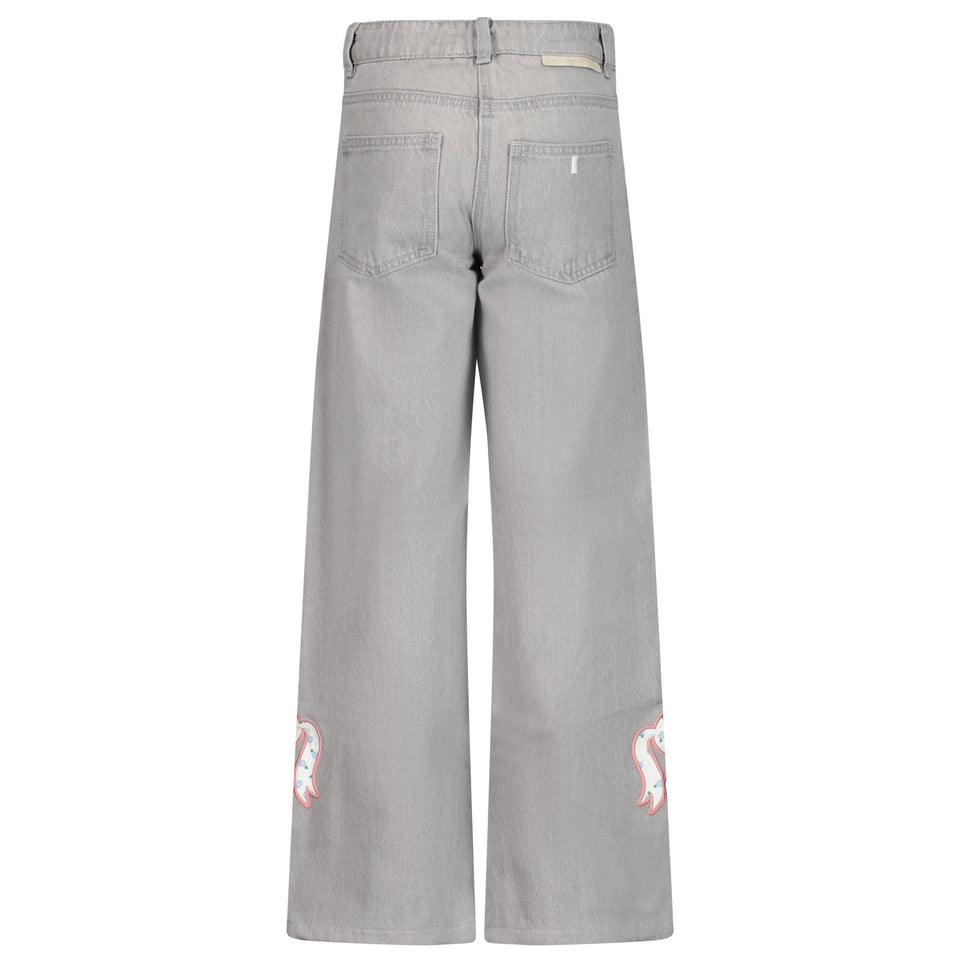 Stella Mccartney Girls Jeans Gray