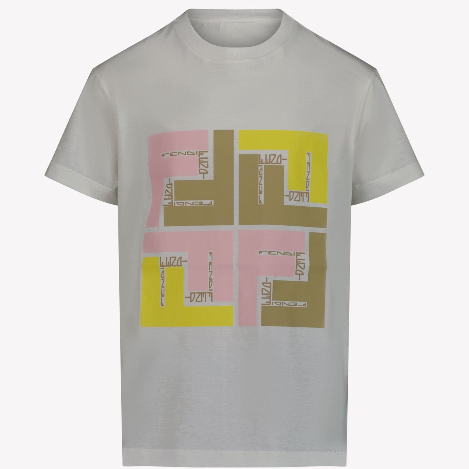 Fendi Kinder Unisex T-shirt Roze 3Y