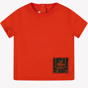 Fendi Baby Unisex T-shirt Rood