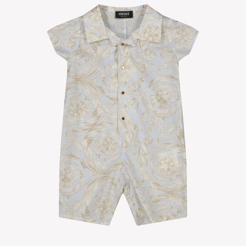 Versace Baby Unisex Playsuit in White