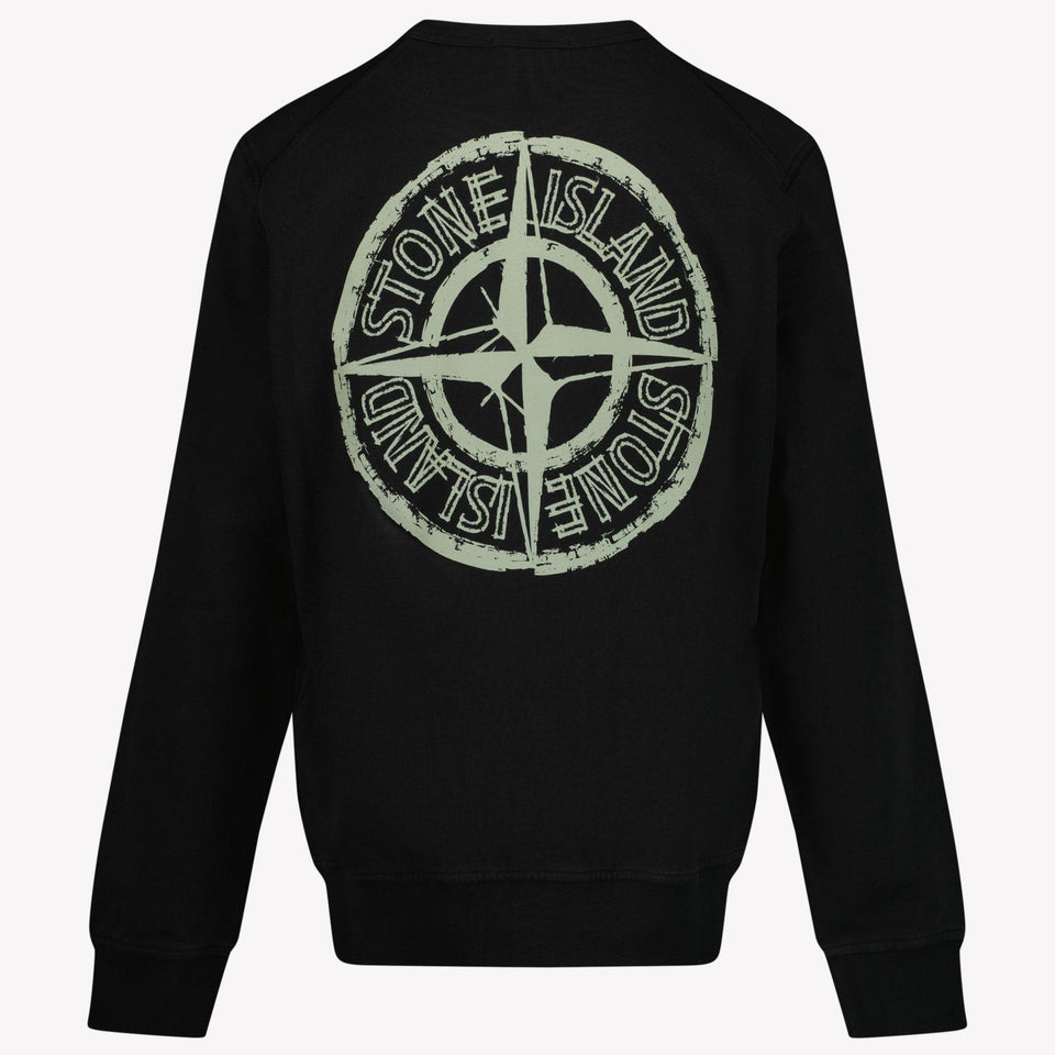 Stone Island Kinder Jongens Trui In Zwart