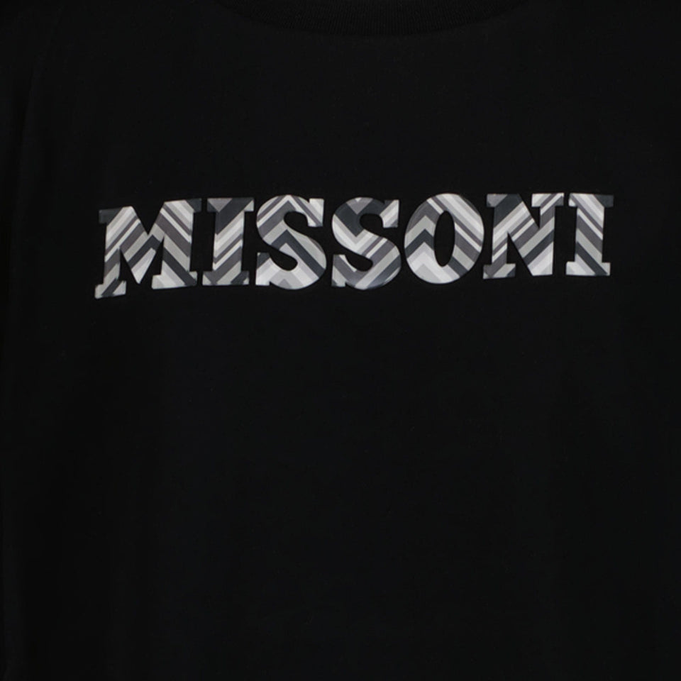 Missoni Kinder Jongens T-shirt Zwart