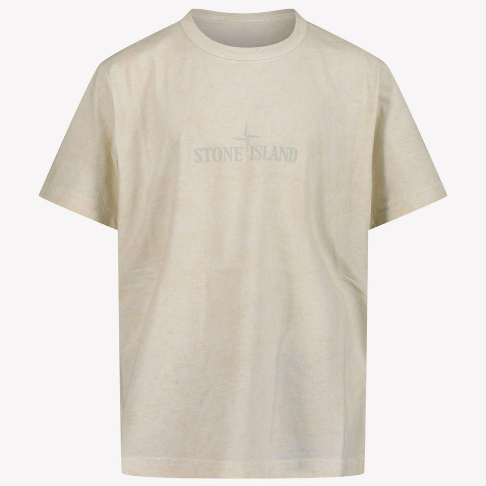 Stone Island Kids Boys in T-Shirt Light Beige