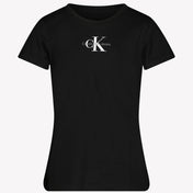 Calvin Klein Meisjes T-shirt Zwart