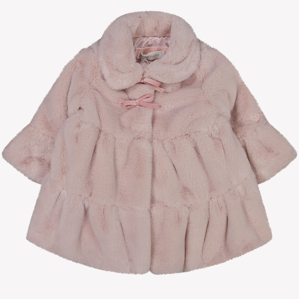 MonnaLisa Meisjes Faux Fur Jas Licht Roze