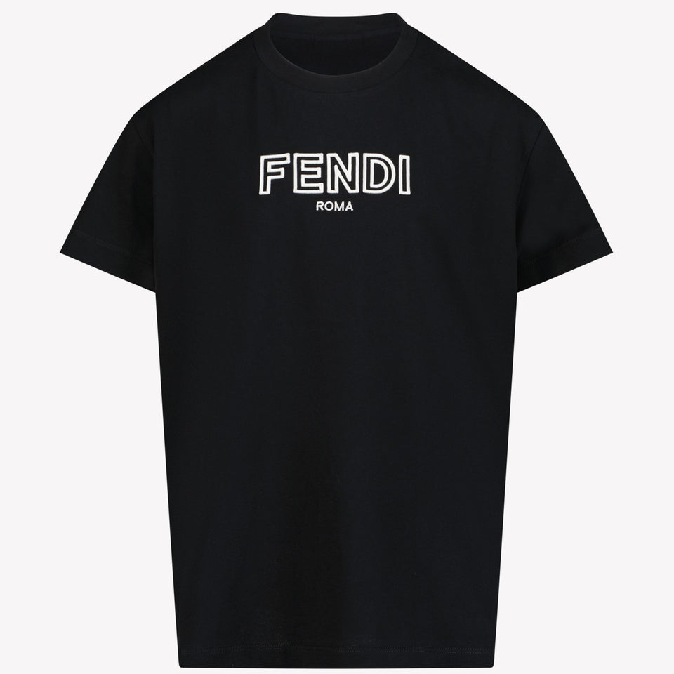 Fendi Unisex T-shirt Zwart