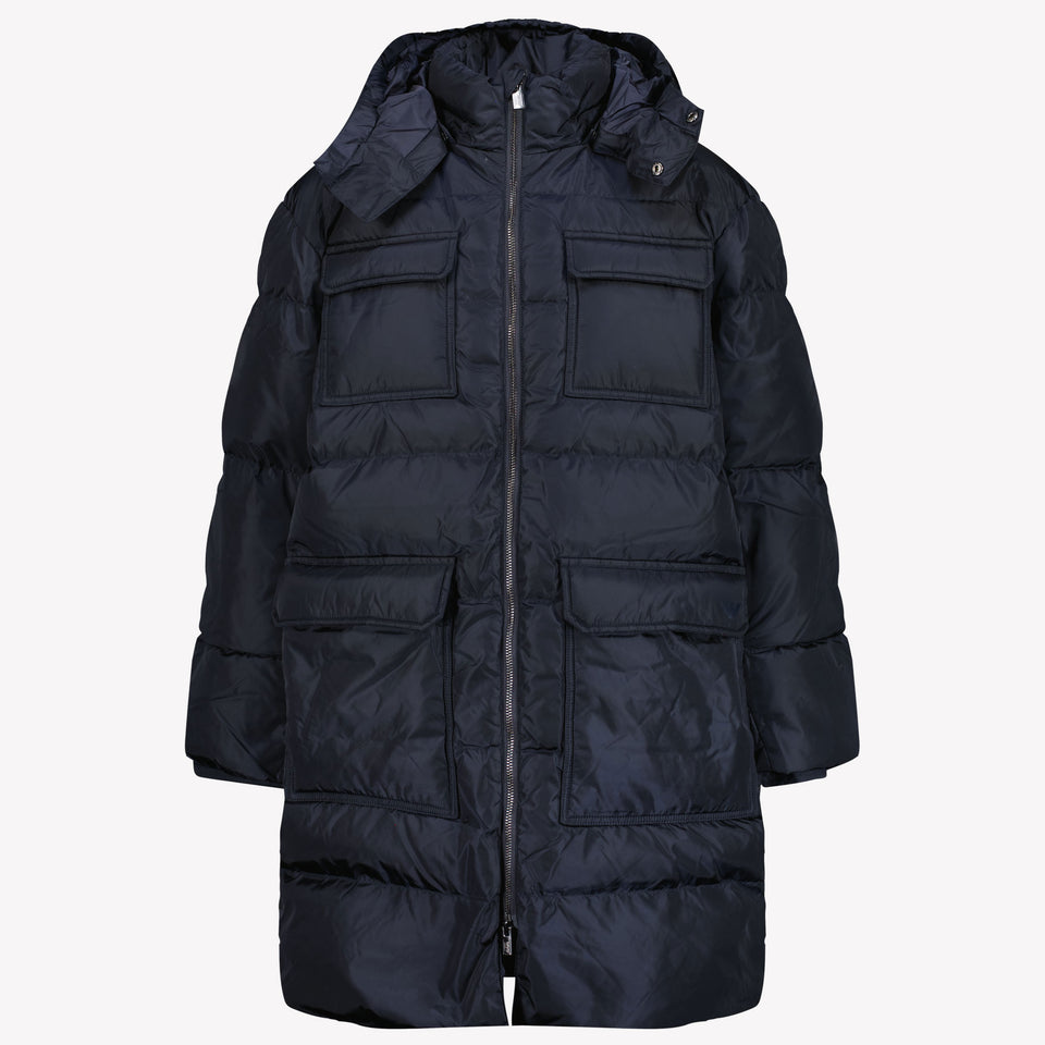 Armani Boys Winter Jacket Navy