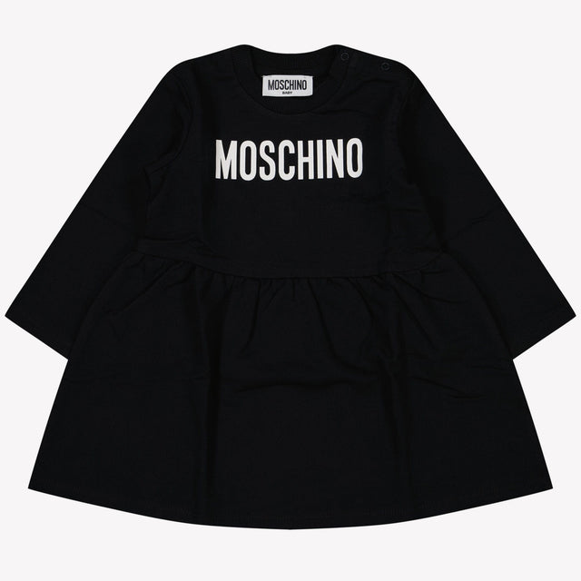 Moschino Baby Meisjes Jurk Zwart 3/6