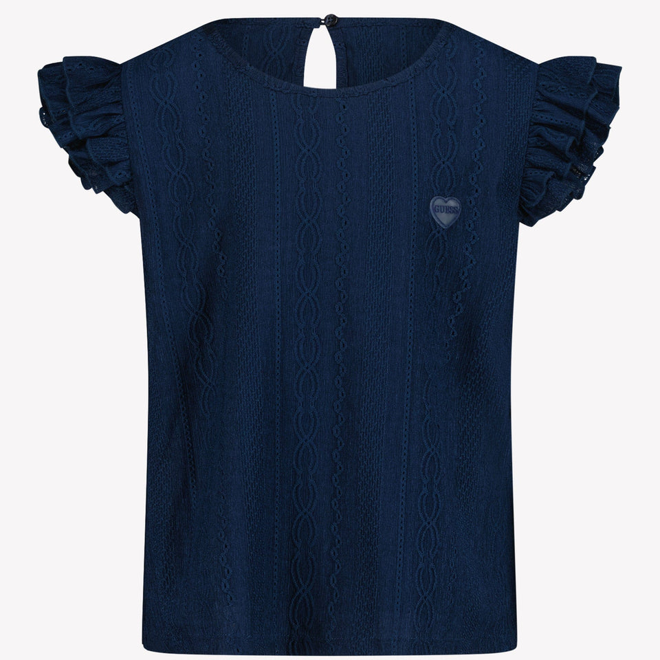 Guess Kinder Meisjes T-Shirt Navy 8Y