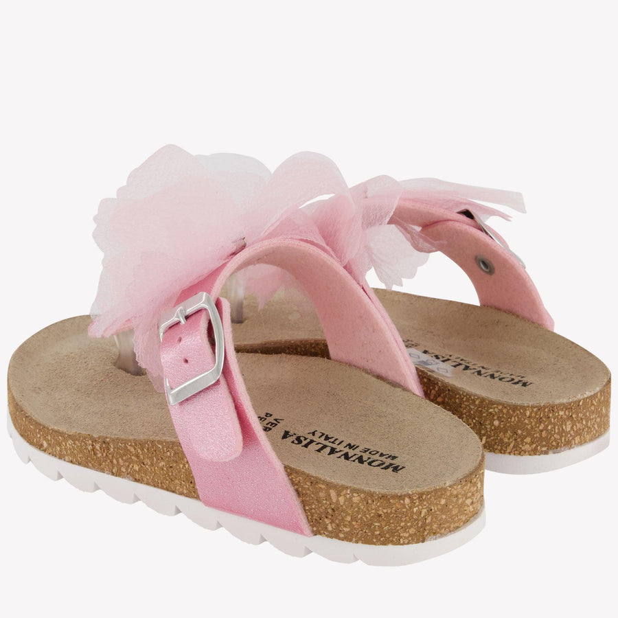 MonnaLisa Meisjes Slippers in Licht Roze