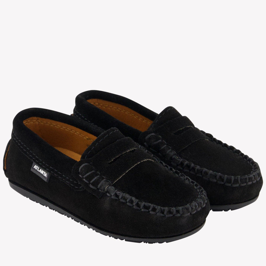 Atlanta Moccas Unisex Shoes  Black