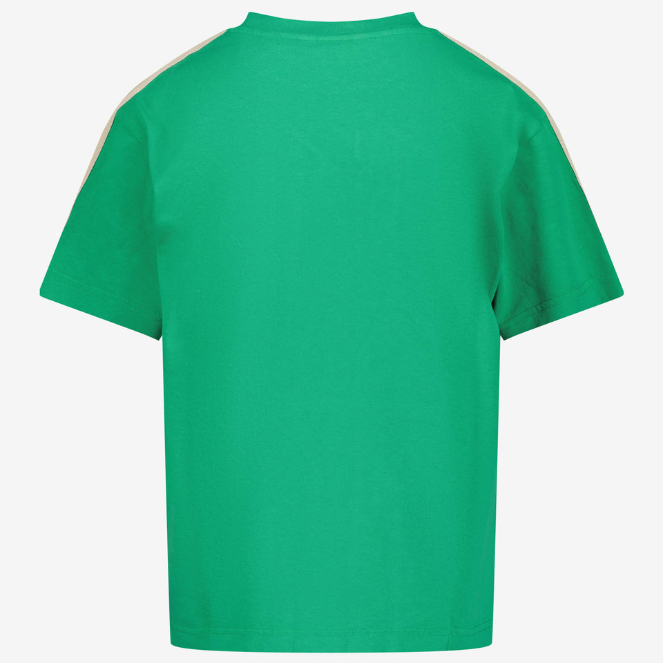 Palm Angels Kinder Jongens T-Shirt In Groen