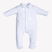 First Baby unisex box suit White