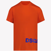 Dsquared2 Kinder Jongens T-Shirt Fluor Oranje
