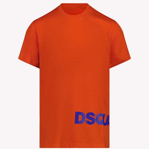 Dsquared2 Kinder Jongens T-Shirt Fluor Oranje 4Y