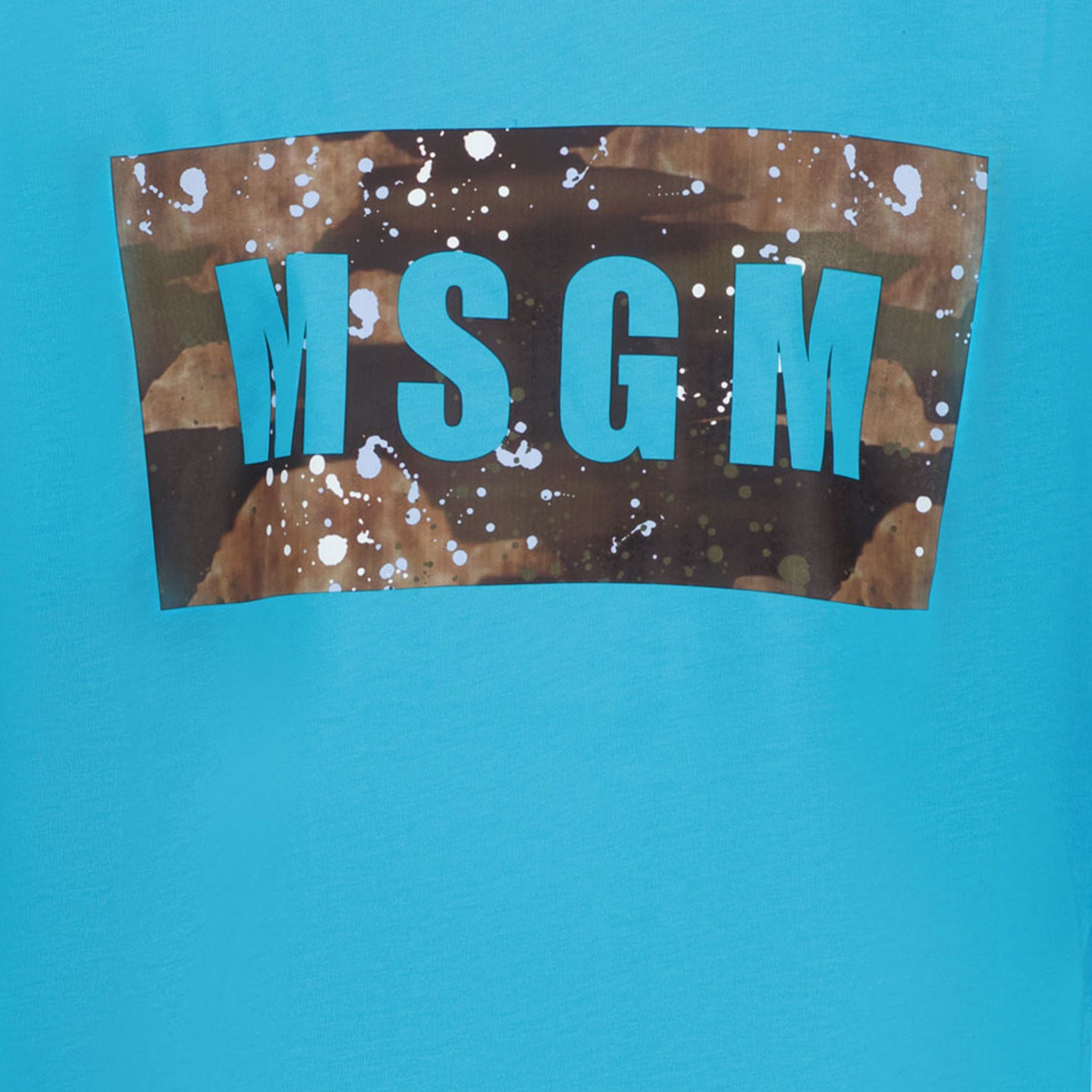 MSGM Kinder Jongens T-Shirt In Turquoise