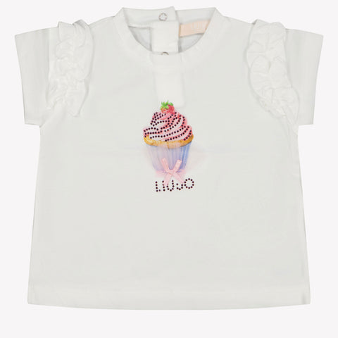 Liu Jo Baby girls t-shirt in White