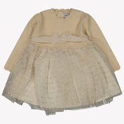 Mayoral Baby Girls Dress Light Beige