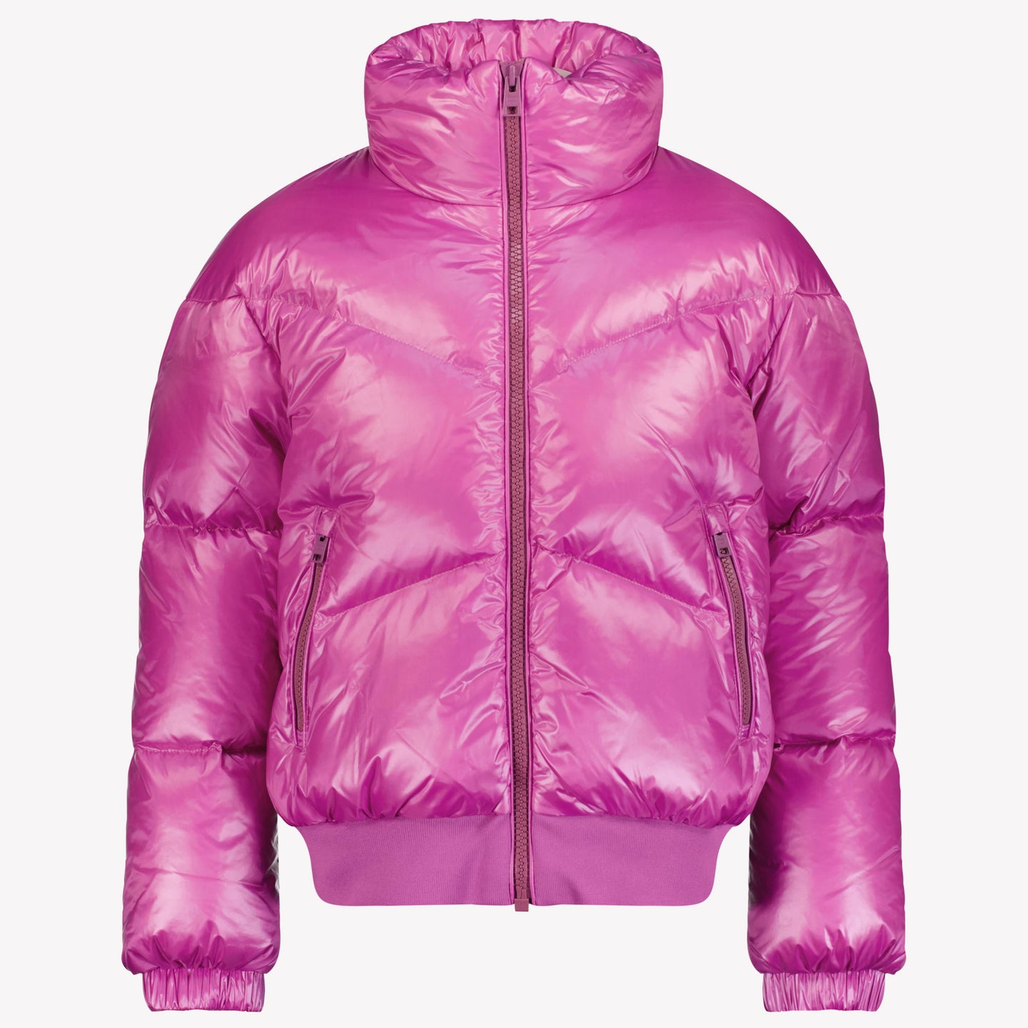 Woolrich Aliquippa Bomber Girls Winter Jacket Fuchsia