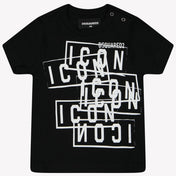 Dsquared2 Baby Jongens T-Shirt Zwart