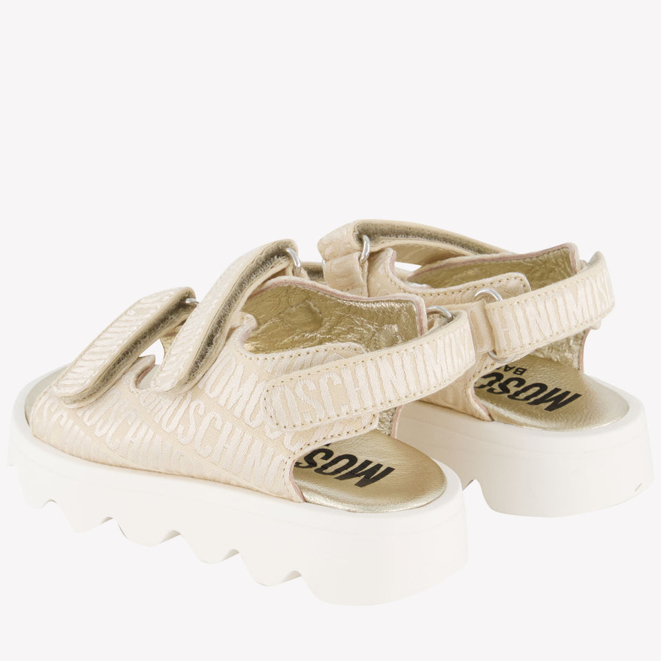 Moschino Unisex Sneakers In Beige