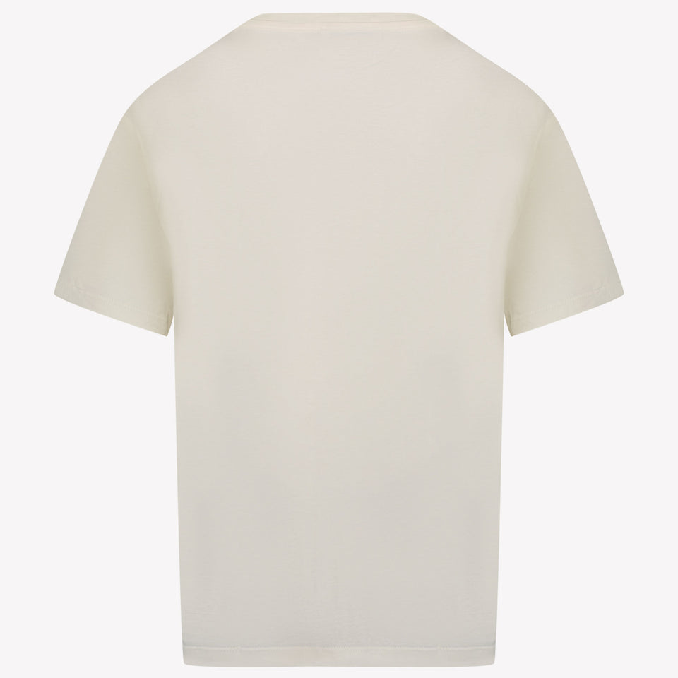 MSGM Kinder Jongens T-Shirt In Off White