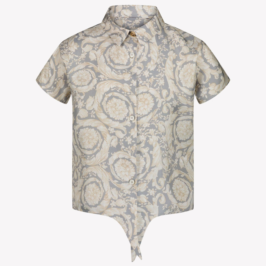 Versace Girls Blouse in Grey