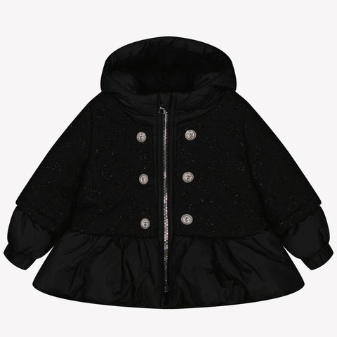 Balmain Baby Meisjes Winterjas Zwart