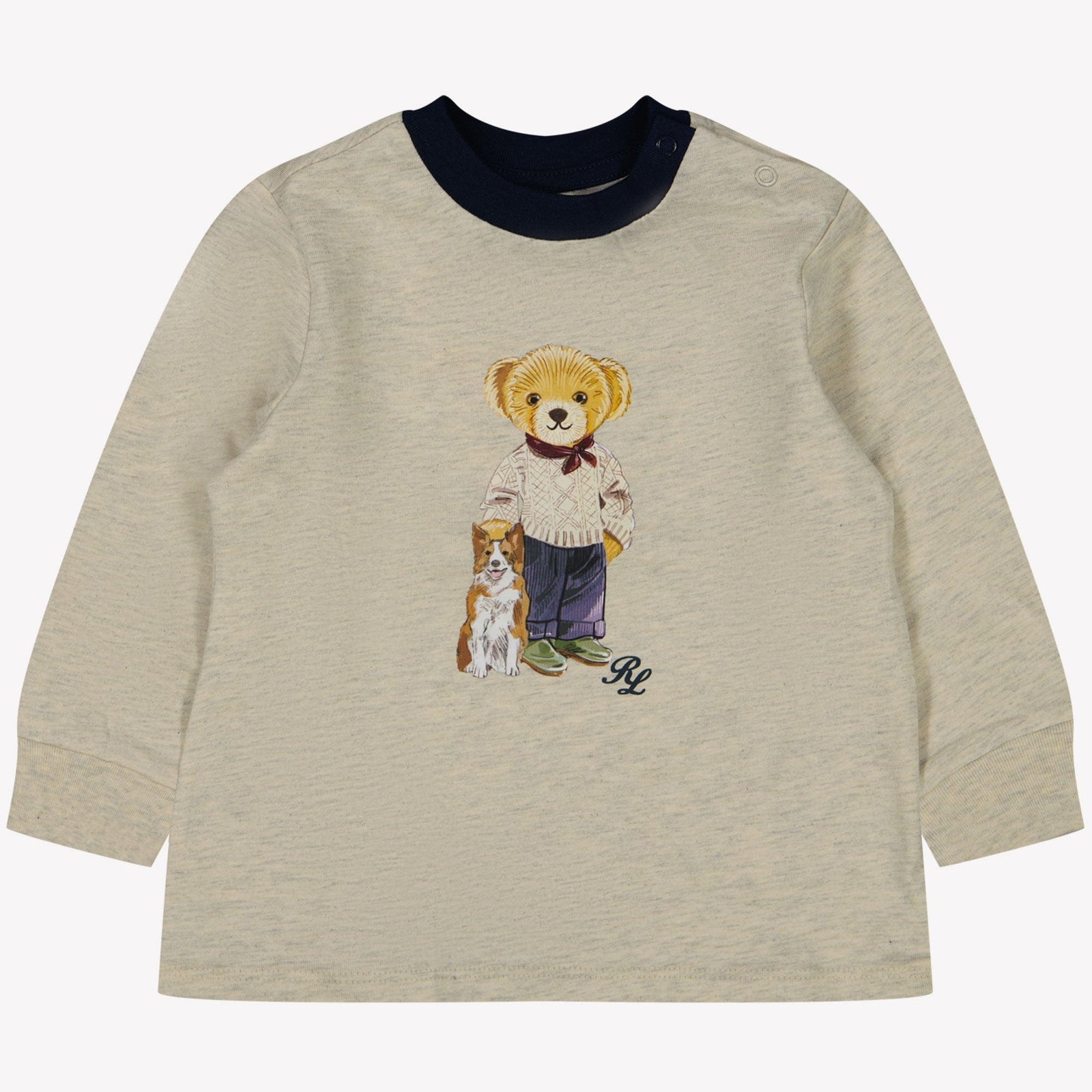 Ralph Lauren Baby Jongens T-shirt Grijs 3 mnd