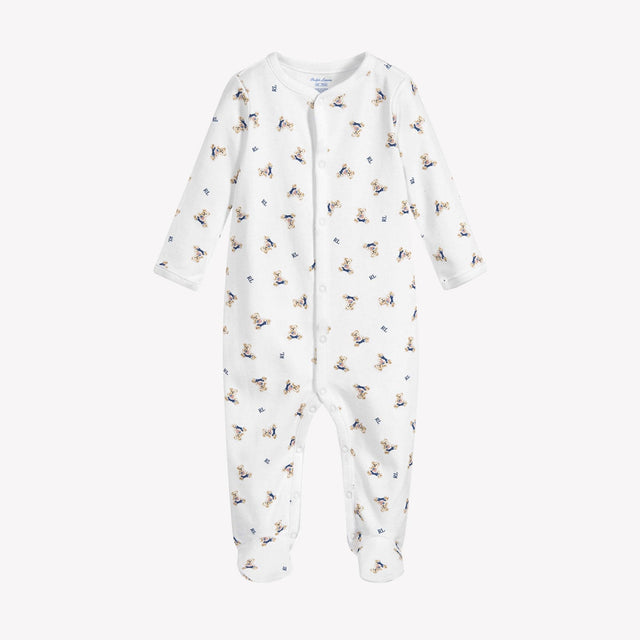 Ralph Lauren Baby Boys Playsuit In White