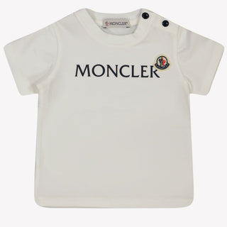 Moncler Baby Unisex T-shirt Wit 3/6