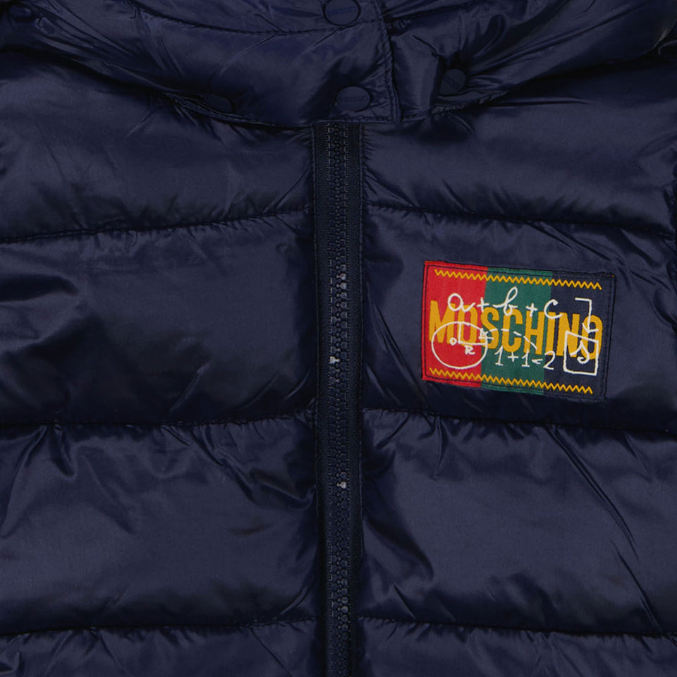 Moschino Baby boys winter coat Navy