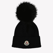 Moncler Meisjes Muts Zwart