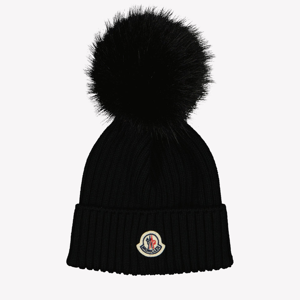 Moncler Meisjes Muts Zwart s