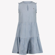 Tommy Hilfiger Children's Girls Dress Light Blue
