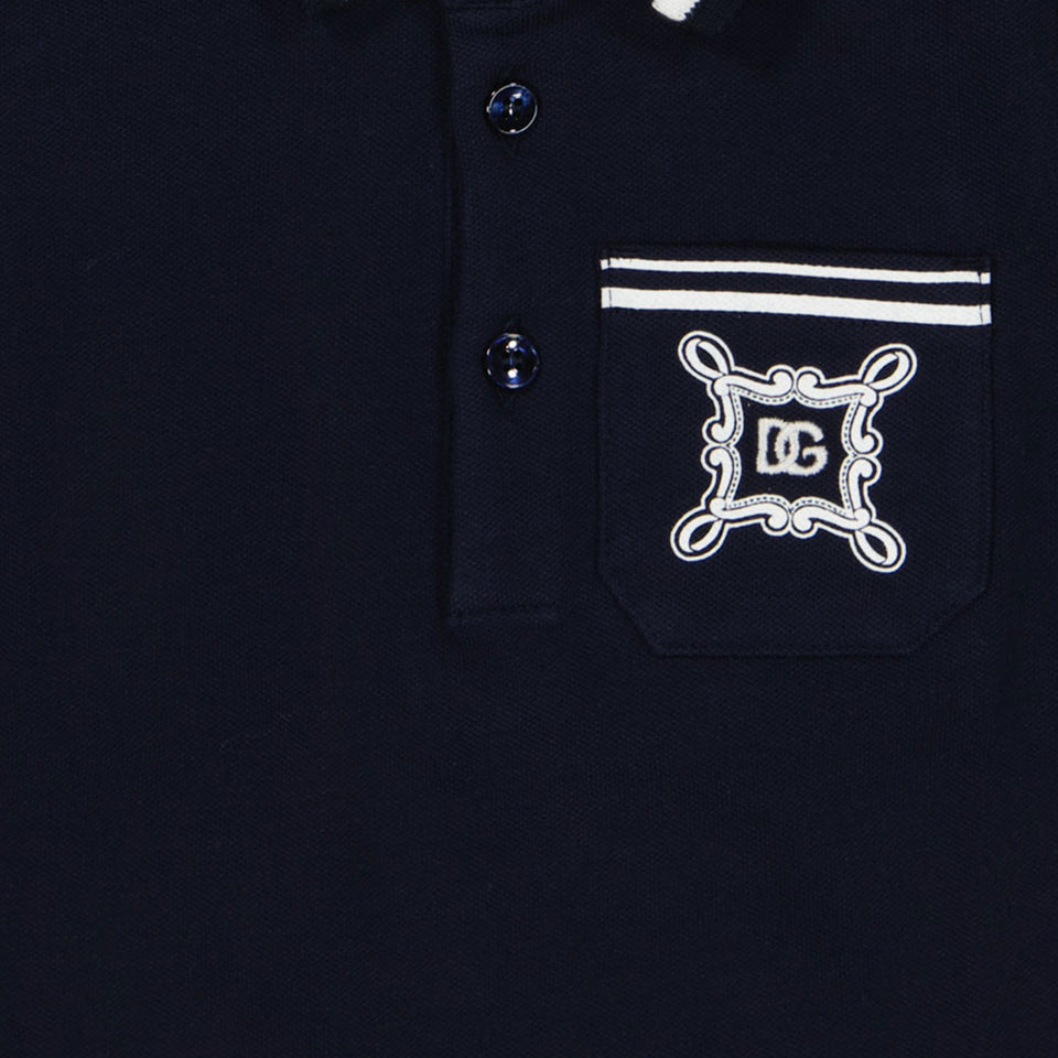 Dolce & Gabbana Baby Jongens Polo In Navy