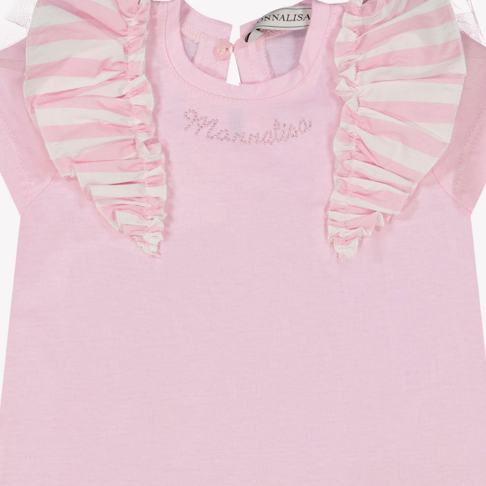 MonnaLisa Baby Girls T-Shirt in Light Pink