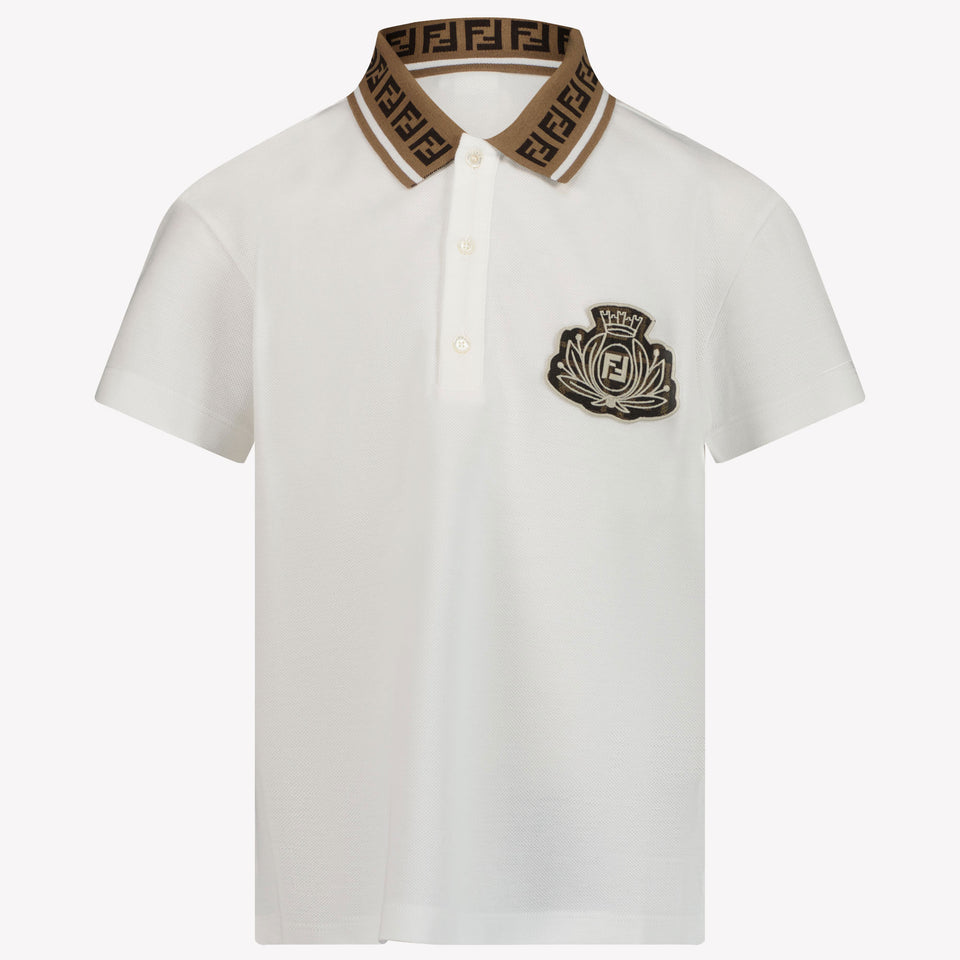 Fendi Kinder Jongens Polo In Wit