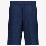 Fendi Kinder Jongens Shorts In Navy