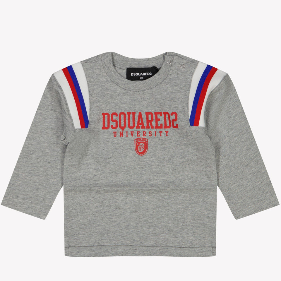 Dsquared2 Baby Jongens T-shirt Grijs 3 mnd