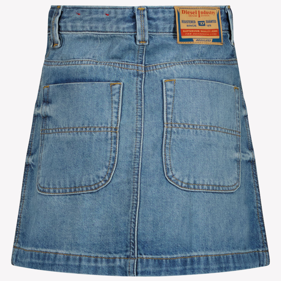 Diesel Kinder Meisjes Rokje In Jeans