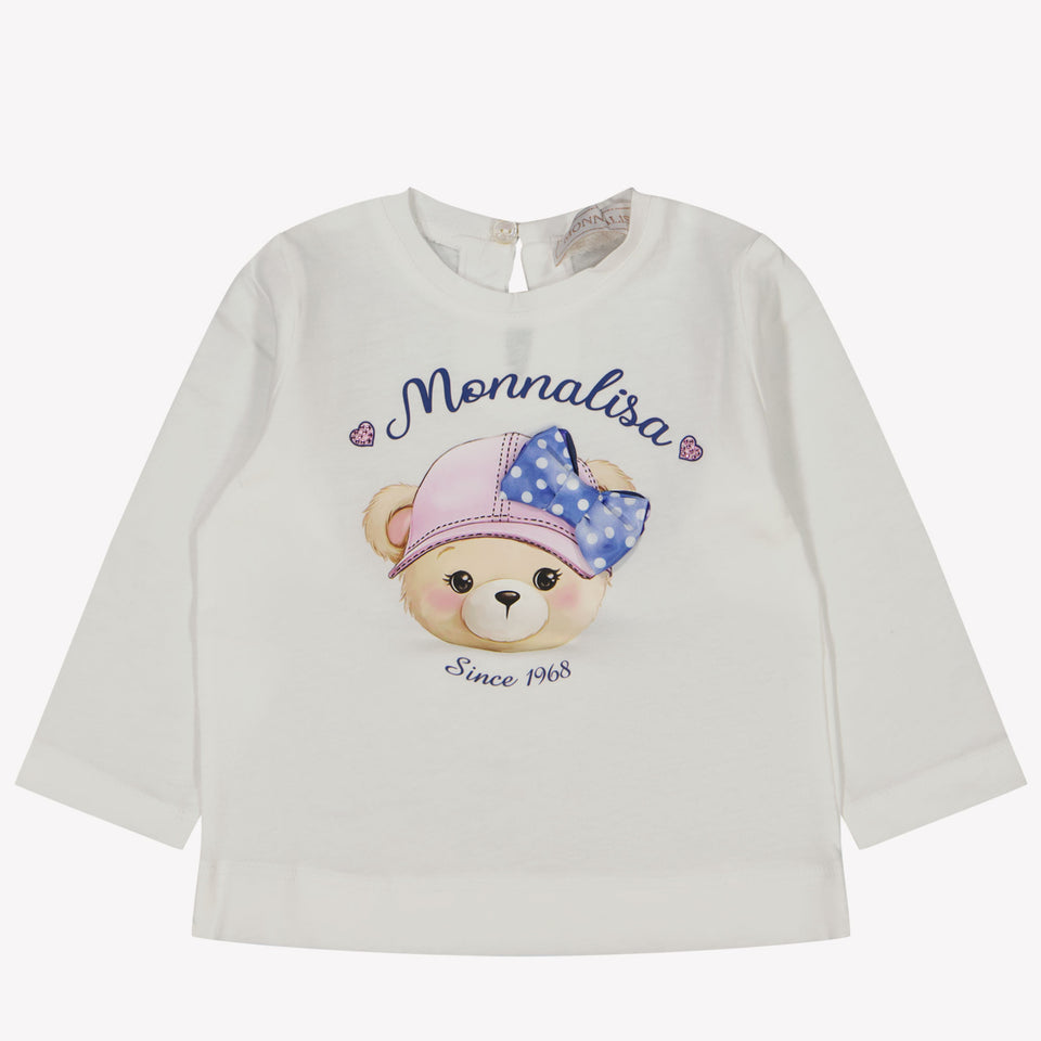MonnaLisa Baby Meisjes T-shirt Off White