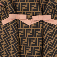 Fendi Baby Meisjes Jurk In Bruin